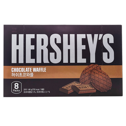 韩国进口好时HERSHEY’S新品浓厚巧克力华夫松饼薄脆瓦夫饼干零食 - 图3