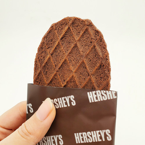 韩国进口好时HERSHEY’S新品浓厚巧克力华夫松饼薄脆瓦夫饼干零食 - 图1