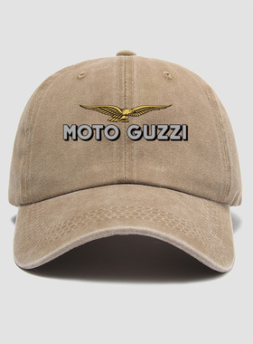 MOTO  古兹GUZZI摩托车帽子棒球帽男女潮鸭舌帽遮阳帽户外防晒休