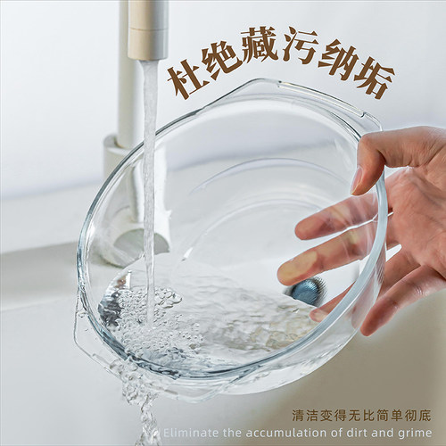 泡面碗玻璃煲可微波耐热高硼硅带盖双耳汤碗沙拉炖蛋专用厨房餐具 - 图3