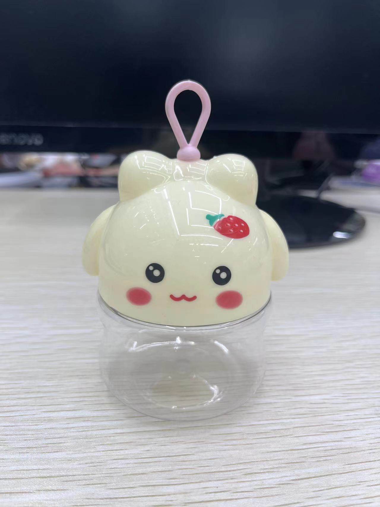 爬爬兔可爱卡通透明塑料包装收纳罐食品溶豆糖果密瓶子手提摆摊,淘宝优惠券,粉丝福利购,淘宝优惠卷