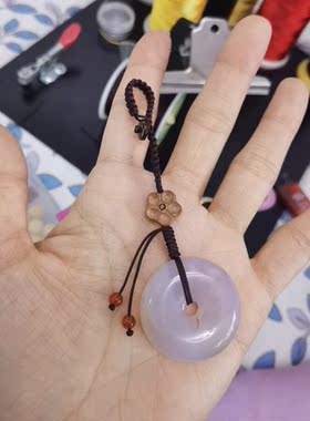 平安扣 网红同款 钥匙扣 包挂 包邮 定制 天然玉髓平安扣