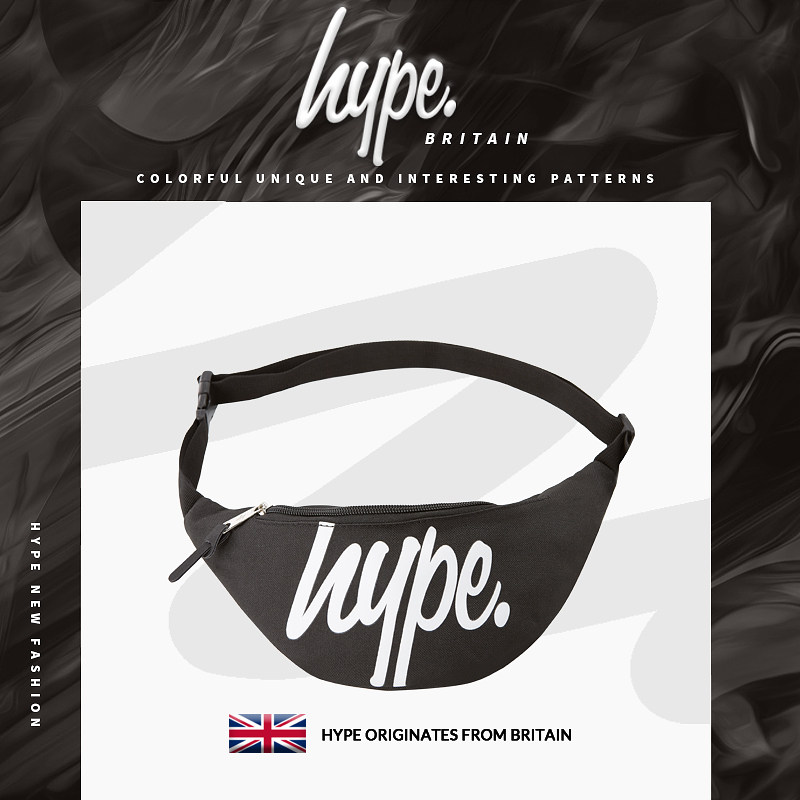 hype潮流运动女腰包男士单肩斜挎包 hype男士包袋