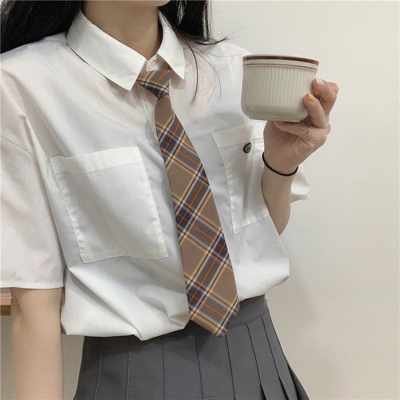 格纹领带女学院风免打日系jk衬衫复古dk领带男短款校服懒人领带,淘宝优惠券,粉丝福利购,淘宝优惠卷