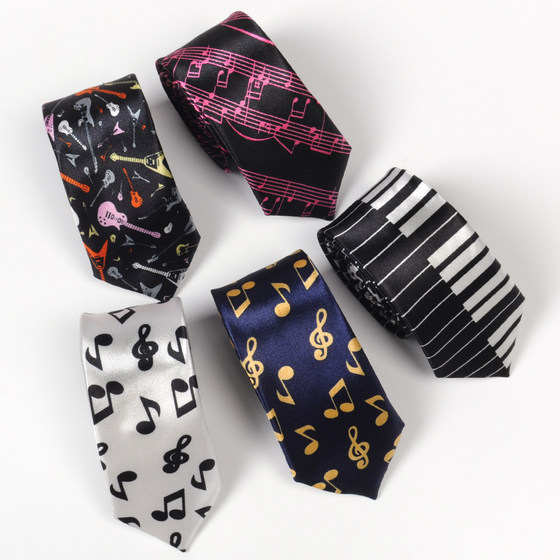 Small tie 5cm note ins cool hip hop