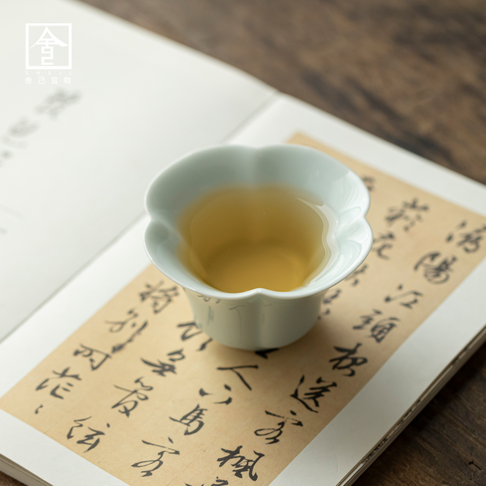 大号主人杯陶瓷功夫茶具喝茶杯子纯手工花瓣茶杯个人单杯功夫茶具