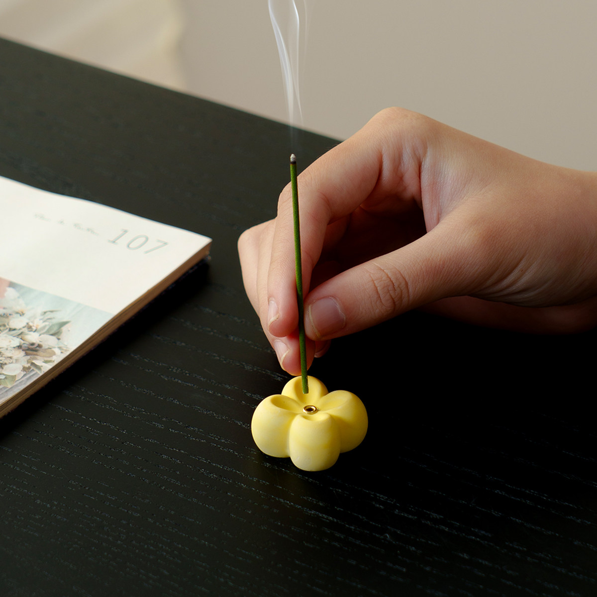 柚叶线香小桂花香插办公室专用高级感装饰品底座香插香托香炉香薰,淘宝优惠券,粉丝福利购,淘宝优惠卷