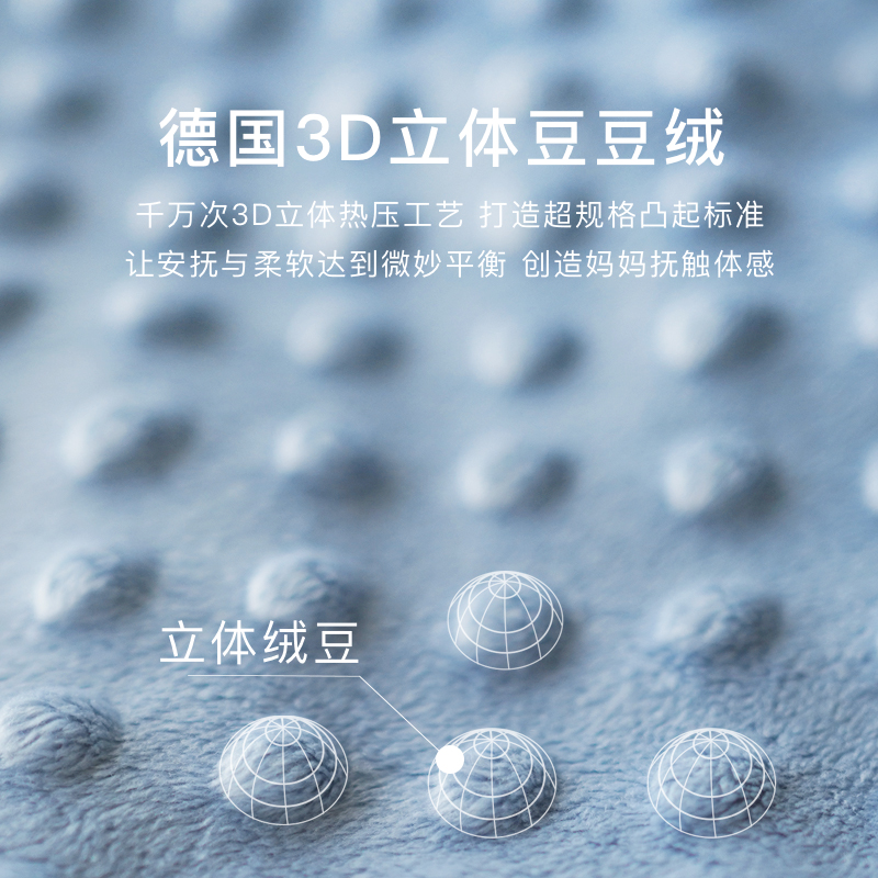 Griny豆豆毯秋冬季婴儿豆豆被春秋新生儿盖毯宝宝幼儿园儿童被子