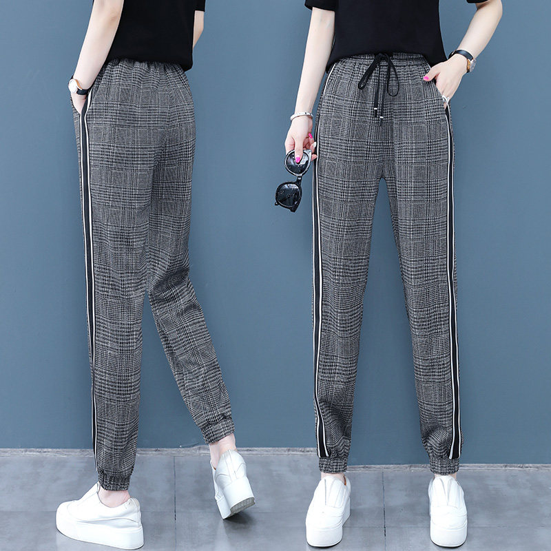 高腰休闲女2020初秋新款以纯运动裤 尚吻蔓休闲裤