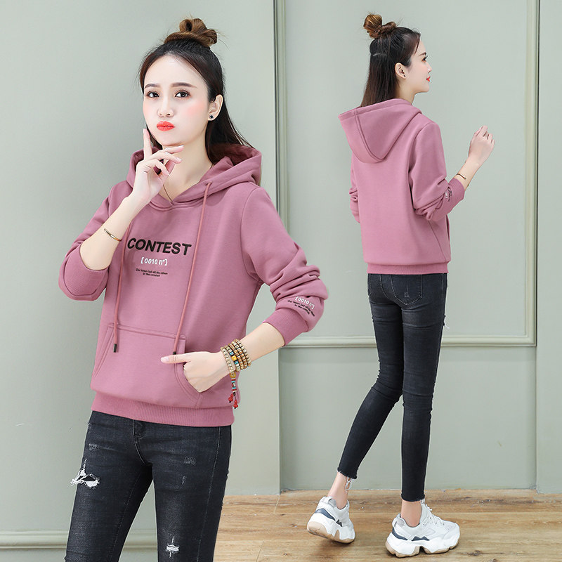 以纯官方旗舰店加绒2020年秋季卫衣 尚吻蔓卫衣/绒衫