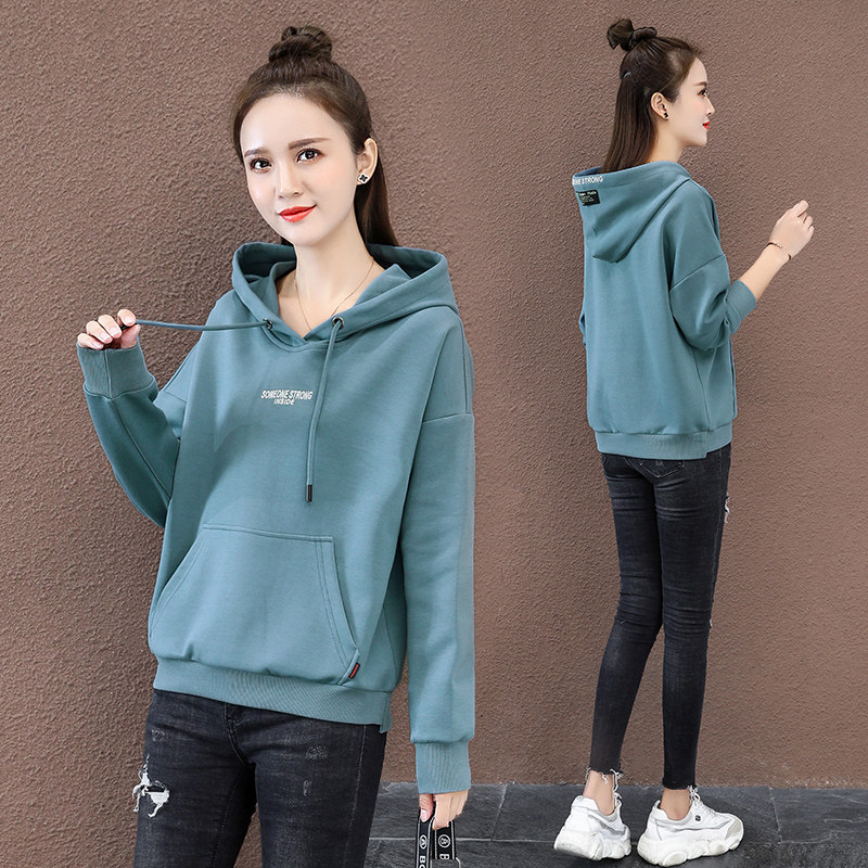 以纯官方旗舰店长袖连帽女2020卫衣 尚吻蔓卫衣/绒衫