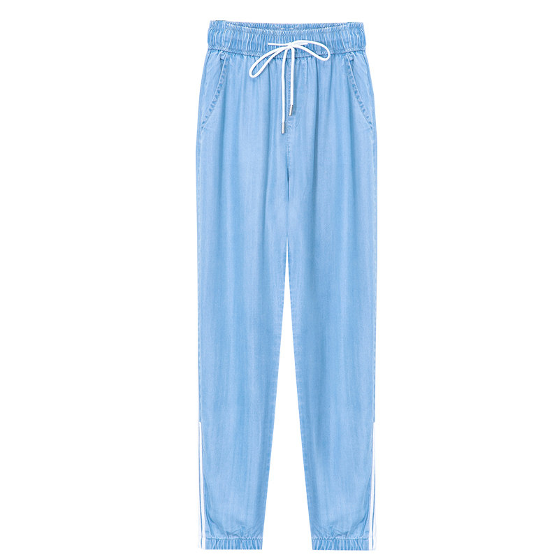 天丝2020春装新款九分裤宽松牛仔裤 尚吻蔓牛仔裤