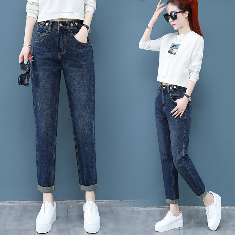 以纯官方旗舰店高腰2020秋季牛仔裤 尚吻蔓牛仔裤