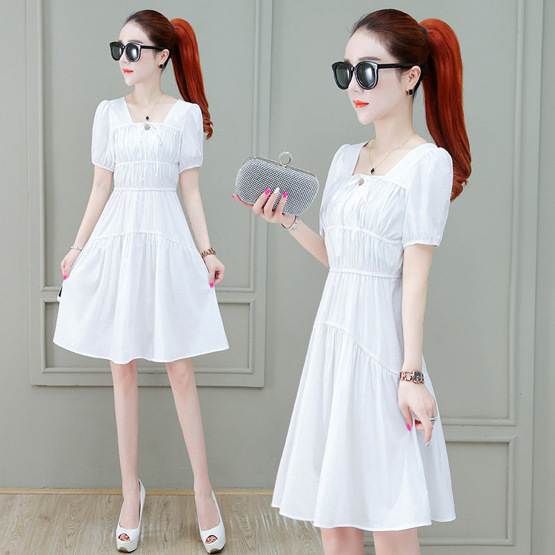 爱依服旗舰店遮肚子显瘦连衣裙新款 尚吻蔓连衣裙