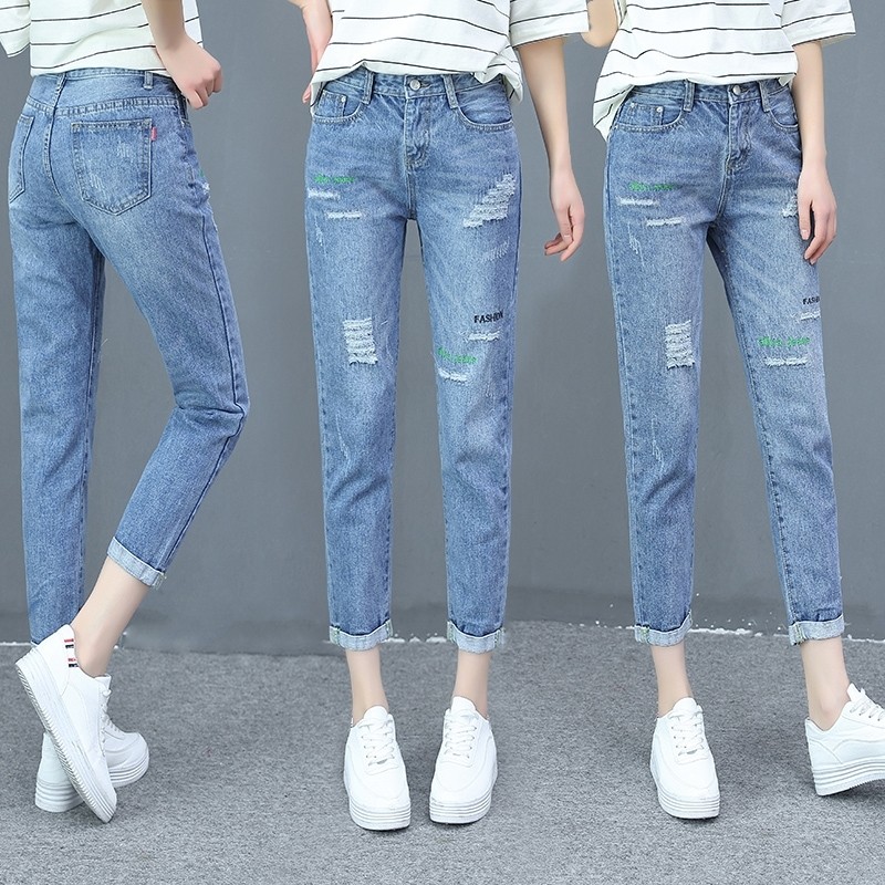 女宽松直筒以纯官方旗舰店牛仔裤 尚吻蔓牛仔裤