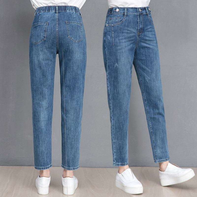 以纯官方旗舰店高腰老爹2020牛仔裤 尚吻蔓牛仔裤