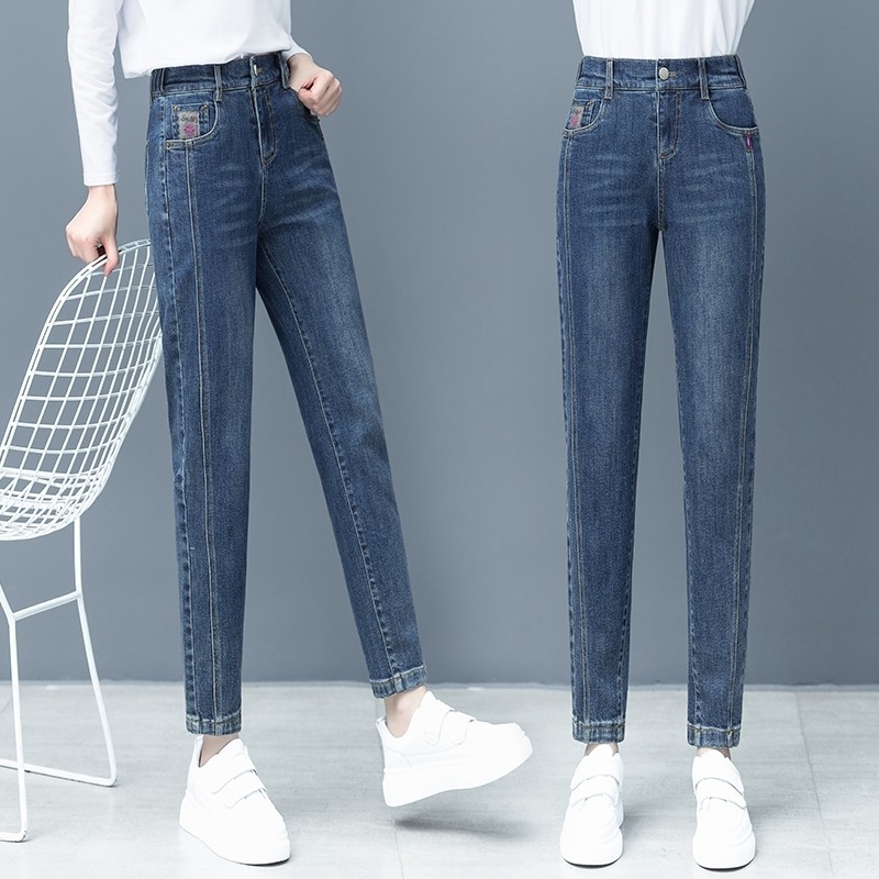 以纯官方旗舰店旗舰店铺官网色裤子 尚吻蔓牛仔裤