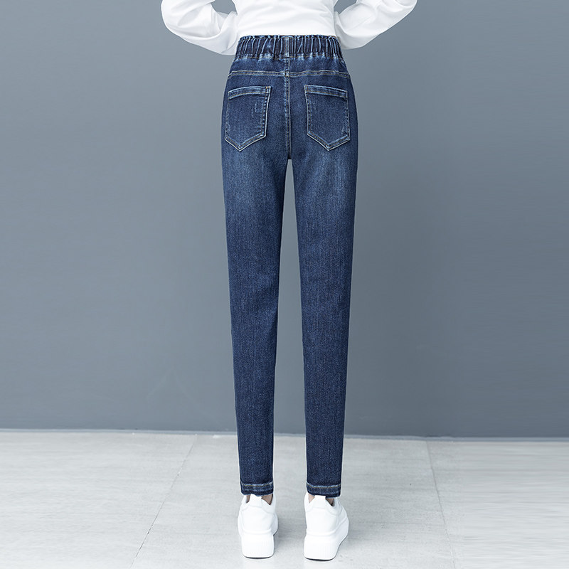 以纯官方旗舰店秋季高腰2020牛仔裤 尚吻蔓牛仔裤