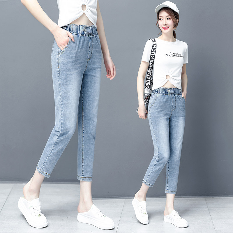 以纯官方旗舰店官网九分裤哈伦裤 尚吻蔓牛仔裤