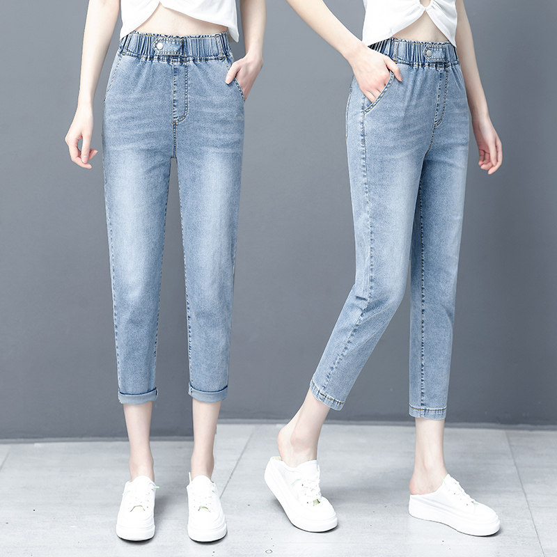 以纯官方旗舰店官网九分裤哈伦裤 尚吻蔓牛仔裤