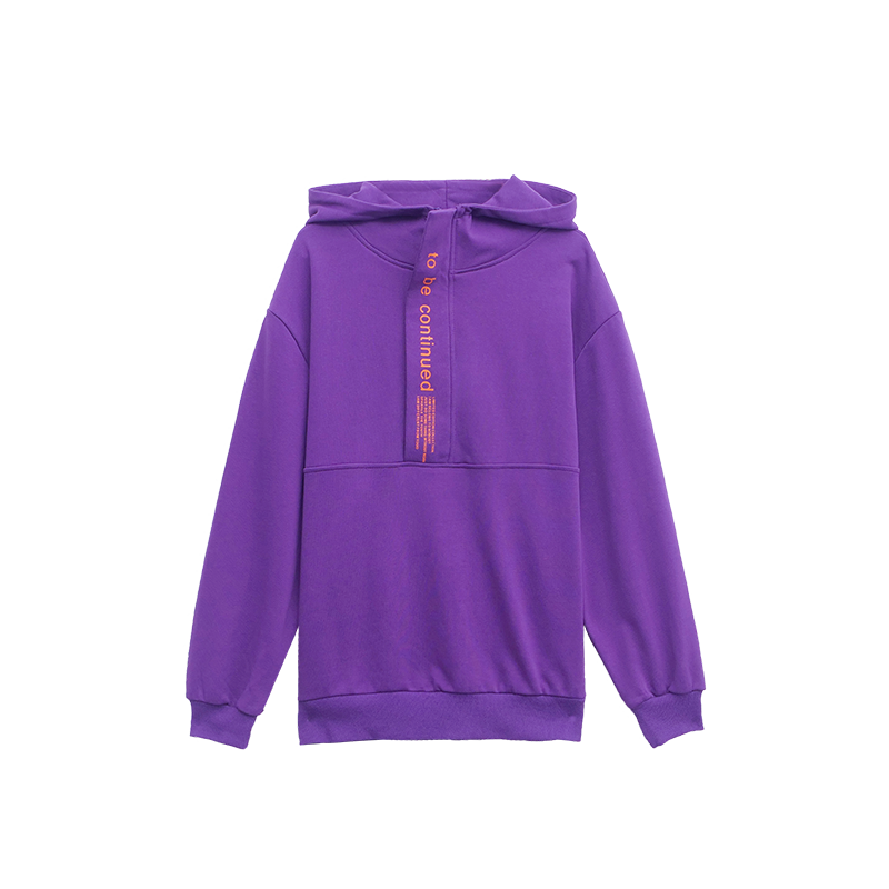 以纯官方旗舰店官网慵懒风宽松卫衣 尚吻蔓卫衣/绒衫