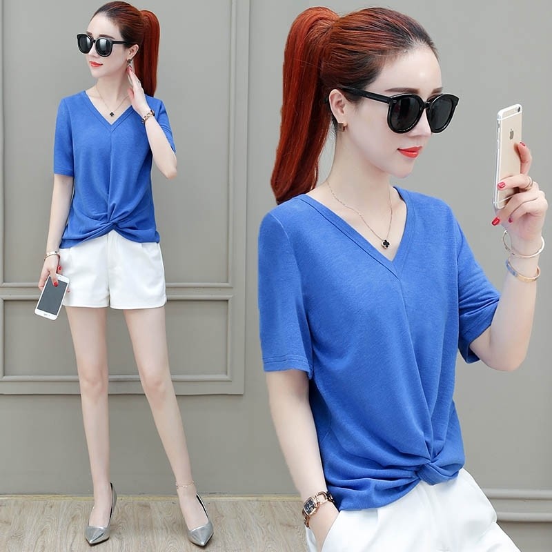 欧贝妮女装2020年夏季新款以纯t恤 尚吻蔓T恤