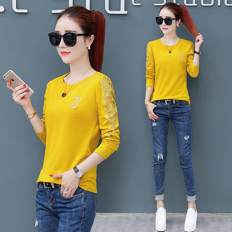 长袖t恤2020初秋新款以纯打底衫 尚吻蔓T恤