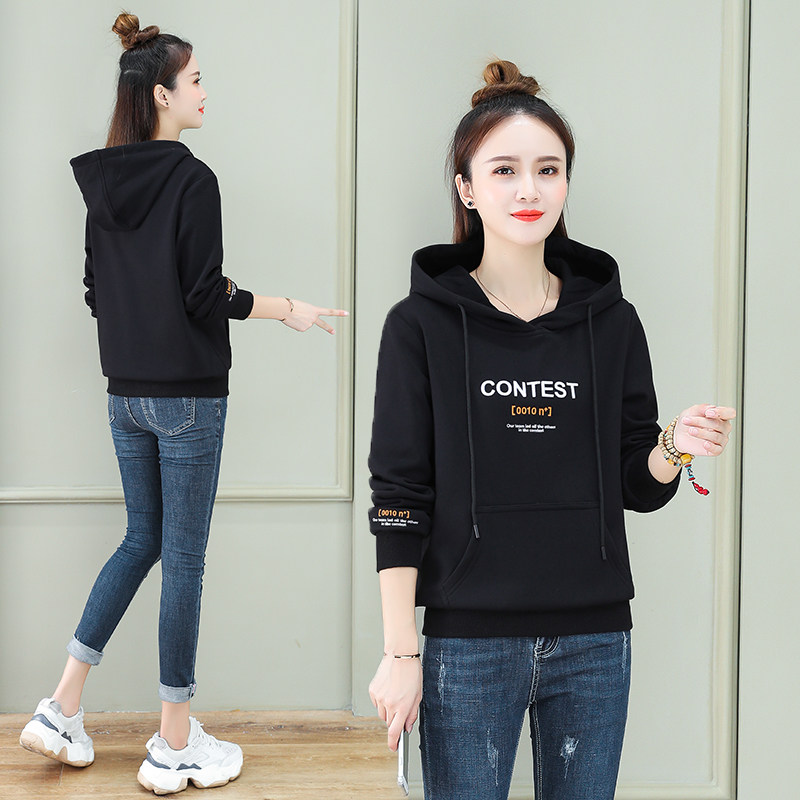 以纯官方旗舰店加绒2020年秋季卫衣 尚吻蔓卫衣/绒衫