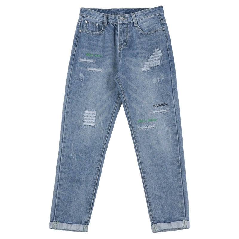 女宽松直筒以纯官方旗舰店牛仔裤 尚吻蔓牛仔裤