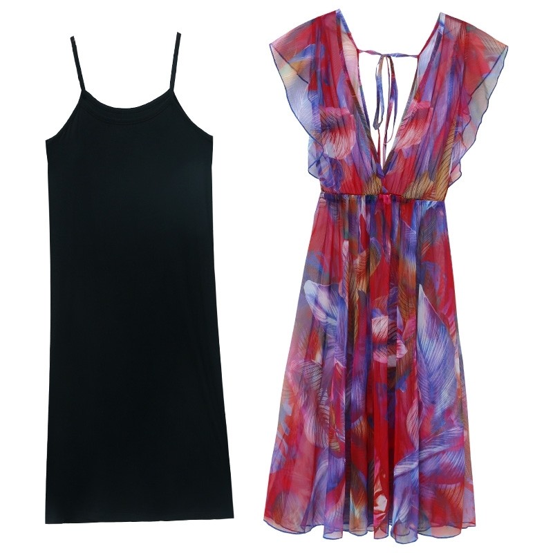 爱依服雪纺两件套装2020年新款裙子 尚吻蔓连衣裙