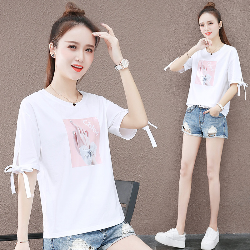 以纯短款t恤女夏装2020新款宽松 尚吻蔓T恤