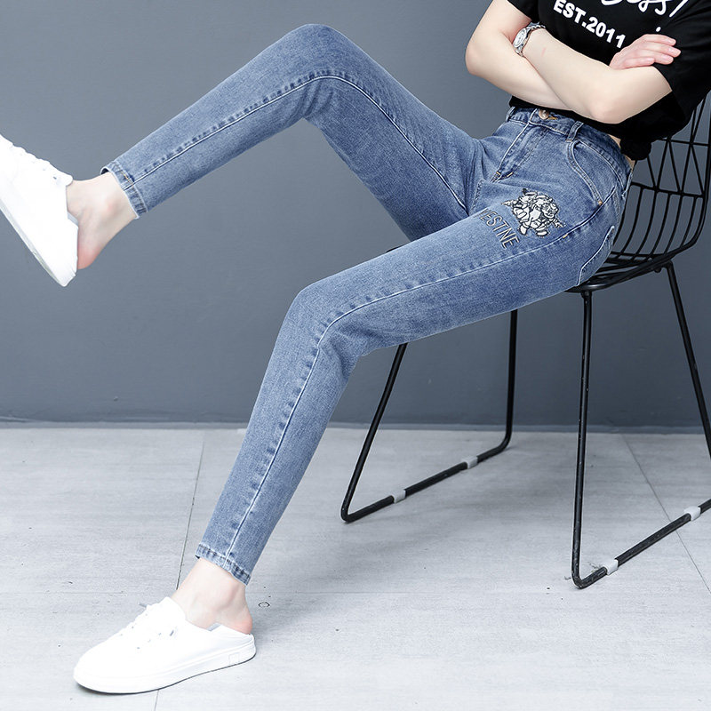 以纯官方旗舰店直筒女2020秋牛仔裤 尚吻蔓牛仔裤