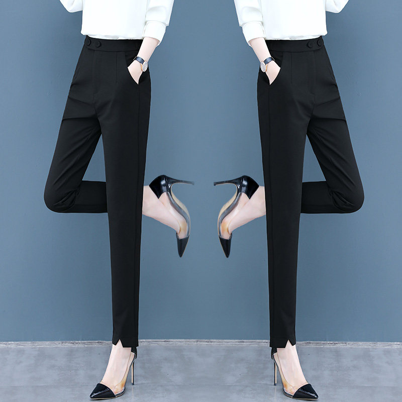 以纯官方旗舰店秋季宽松直筒哈伦裤 尚吻蔓休闲裤