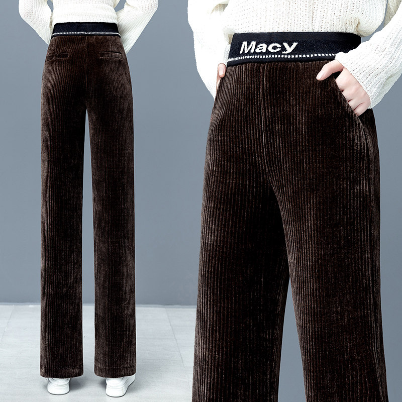 以纯官方旗舰店灯芯绒宽松阔腿裤 尚吻蔓牛仔裤