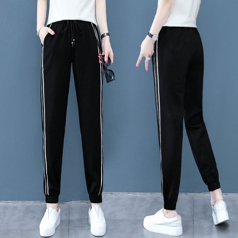 高腰休闲女2020初秋新款以纯运动裤 尚吻蔓休闲裤