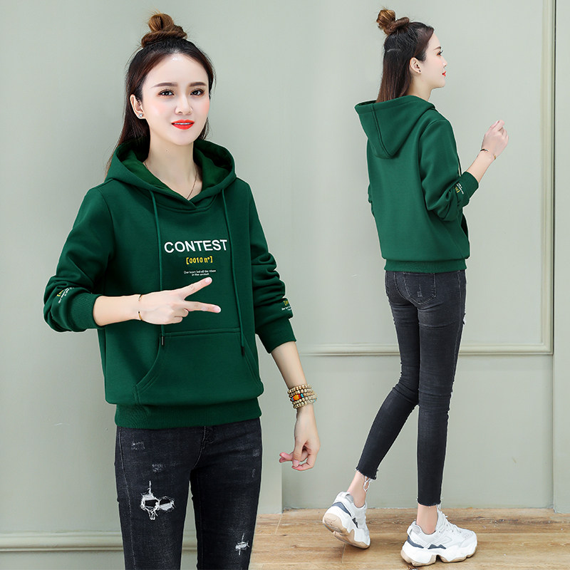 以纯官方旗舰店加绒2020年秋季卫衣 尚吻蔓卫衣/绒衫