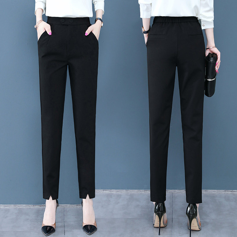 以纯官方旗舰店秋季宽松直筒哈伦裤 尚吻蔓休闲裤