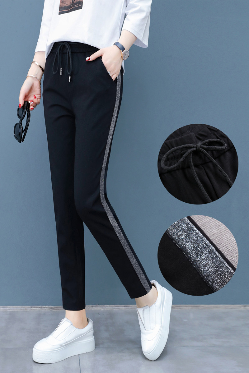 女宽松以纯官方旗舰店束脚秋运动裤 尚吻蔓休闲裤