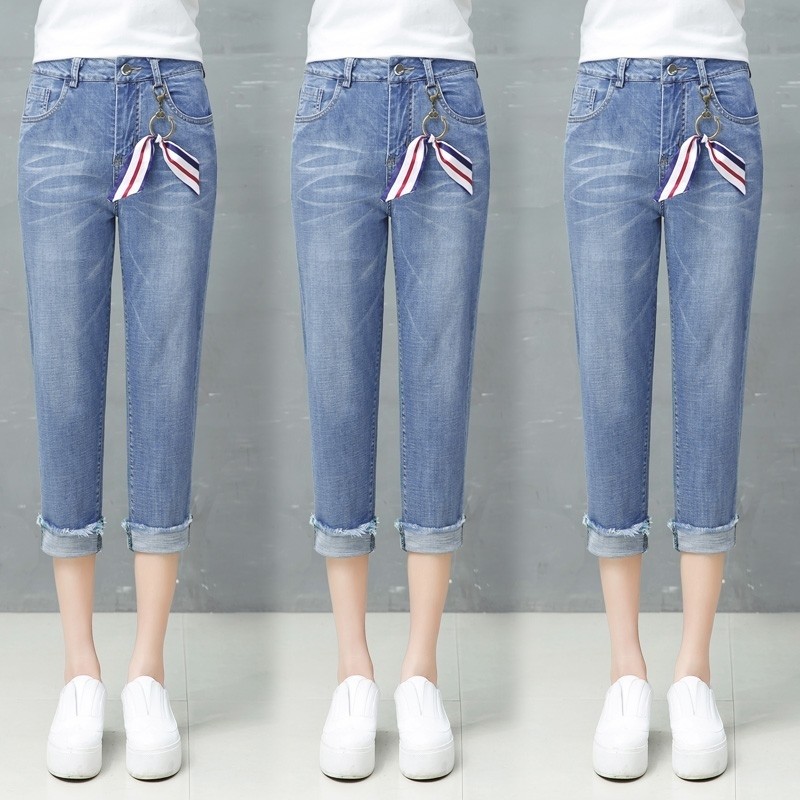 以纯官方旗舰店官网高腰百搭牛仔裤 尚吻蔓牛仔裤