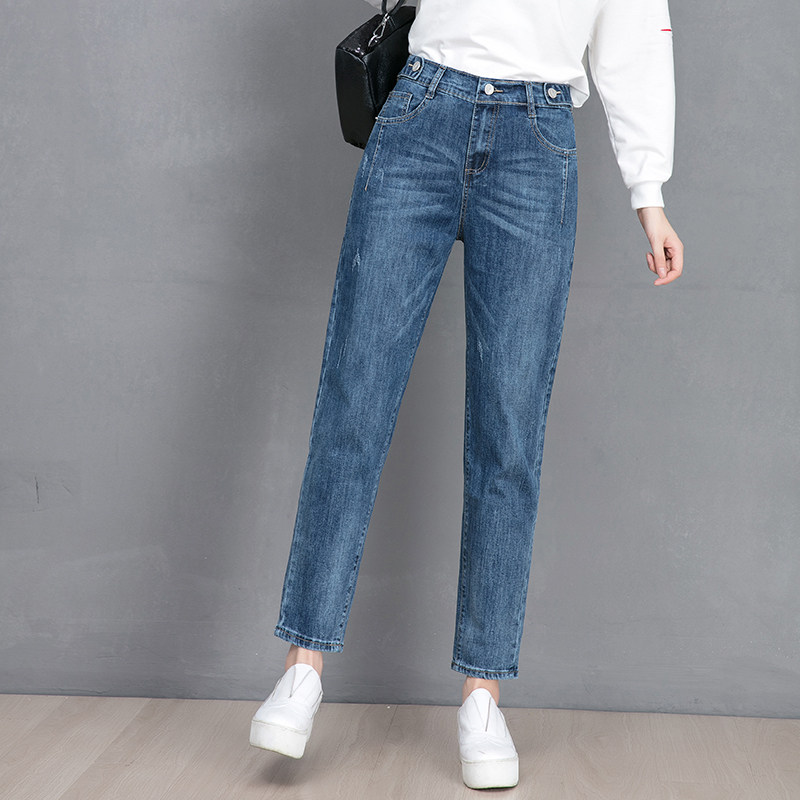 以纯官方旗舰店高腰老爹2020牛仔裤 尚吻蔓牛仔裤