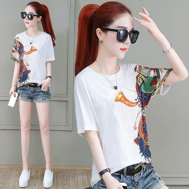 欧贝妮旗舰店官网短袖女夏装t恤 尚吻蔓T恤