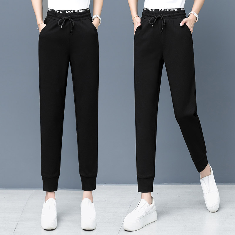 女宽松休闲束脚裤秋官方官网运动裤 尚吻蔓休闲裤