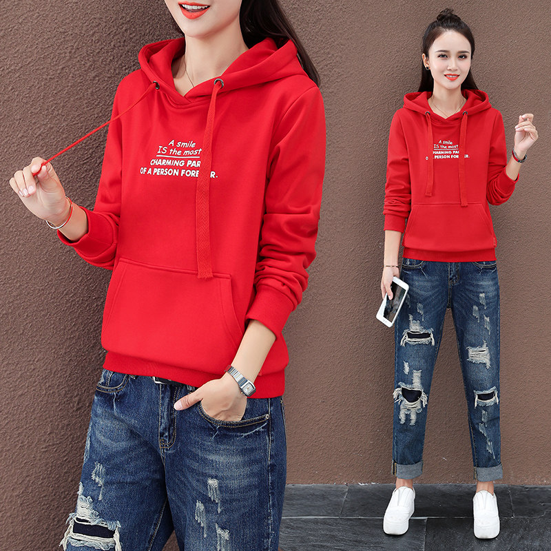 以纯官方旗舰店连帽宽松韩版卫衣 尚吻蔓卫衣/绒衫