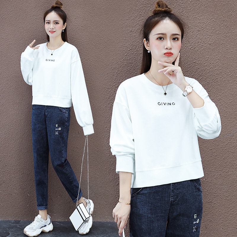 短款女2020年新款秋装紫色以纯卫衣 尚吻蔓卫衣/绒衫