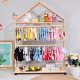 One-core pet solid wood pet house cat hanger dog clothes display rack storage rack movable coat rack