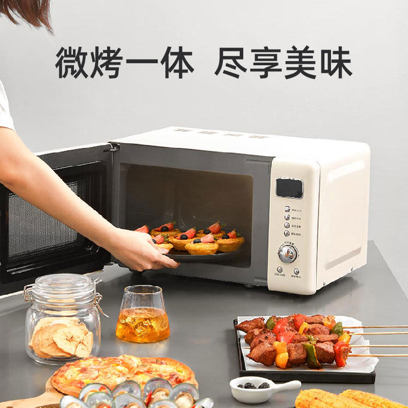 圈厨复古微波炉家用迷你小型转盘 圈厨微波炉