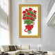 Pastoral Living Room 2026 Rose Cross Stitch ກະທູ້ໃໝ່