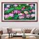 Pastoral Living Room Cross Stitch Lotus ຮູບໃຫມ່ຫ້ອງດໍາລົງຊີວິດ