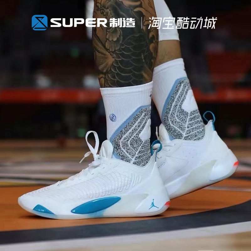 Air Jordan Luka 1东契奇1代新款黑蓝低帮实战篮球鞋男FB1800-004 - 图1