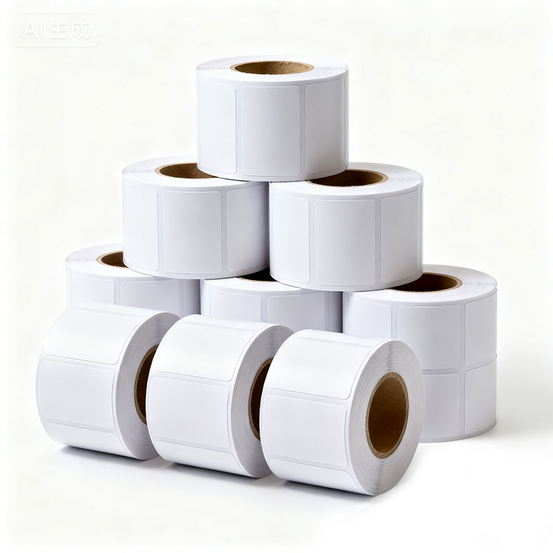 Coated paper label paper carbon ribbon printing label